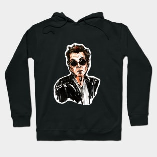 man in round sunglasses Hoodie